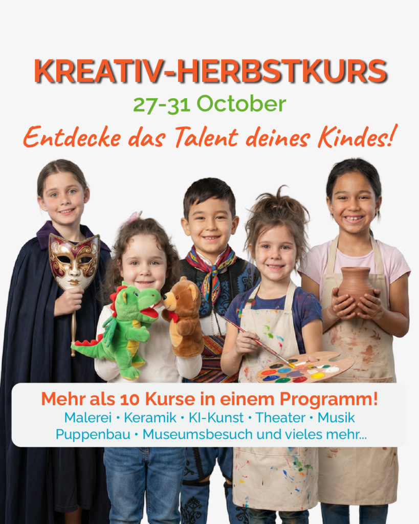 Kreativ-Herbstkurs 2026: Kunst, Musik & Fantasie!